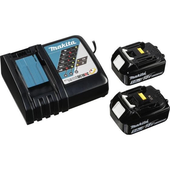 Makita DHP492RTJ Perceuse, Visseuse à percussion 18V LXT Li-Ion 130Nm 2x5.0Ah