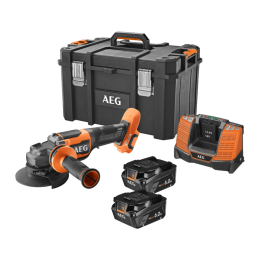 AEG BEWS18-125BLPX2-602MB Meuleuse d'angle 125mm brushless 2x6Ah HD QUICKSTACK (4935500067)