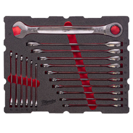 Milwaukee Module Packout 17 clés à cliquet (4932501872)