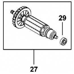 B&D 377489-49 Induit de Meuleuse FME821, FME822, KG750, KG751, KG752