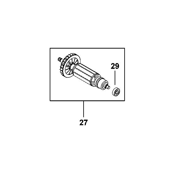 B&D 377489-49 Induit de Meuleuse FME821, FME822, KG750, KG751, KG752