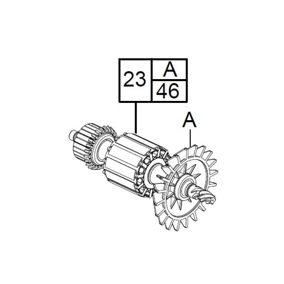 Milwaukee 16340305 Induit Scie Sabre SSD1100X