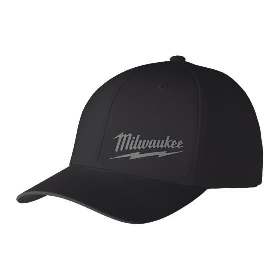 Milwaukee Casquette de Baseball performance S/M &amp; L/XL Noir