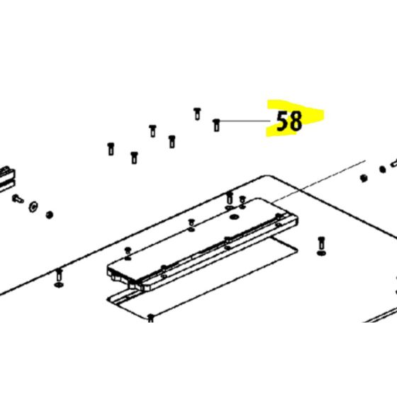 Metabo Lot de x6 Vis pour garniture de scie sur table TKHS 315 C (141118780)
