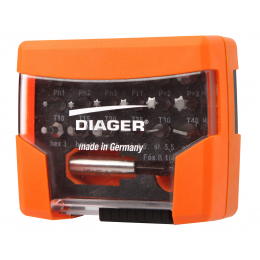 Diager U616C Coffret de 19 Embouts de Vissage Torsion