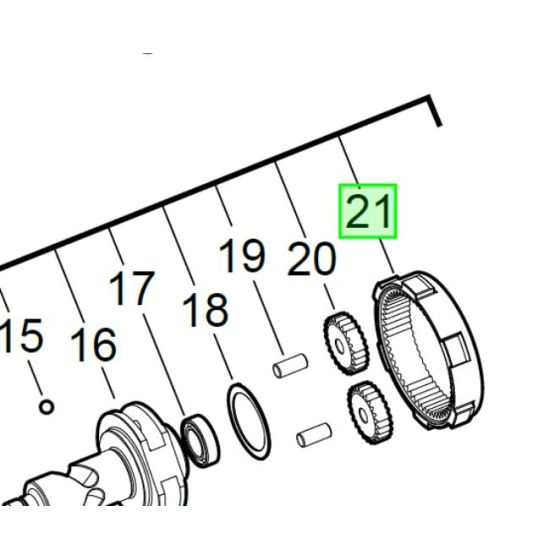 Milwaukee Roue à denture pour visseuse à chocs 18V M18CBLID & M18CBLID2 (4931466171)