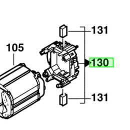 AEG Module porte-balais pour scie sauteuse (4931381019)