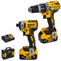 Pack perceuse visseuse DEWALT 18V – DCK266P2T-QW (DCD796 + DCF887 2x5Ah)