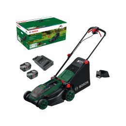 Tondeuse sans fil Bosch Rotak 18V2-38 avec 3 batteries de 4.0Ah (06008B9M00)