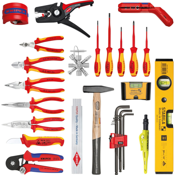 Sac à dos outils KNIPEX Modular X18 Électro – 22 pièces (00 21 50 E)