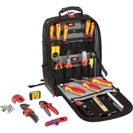 Sac à dos outils KNIPEX Modular X18 Électro – 22 pièces (00 21 50 E)