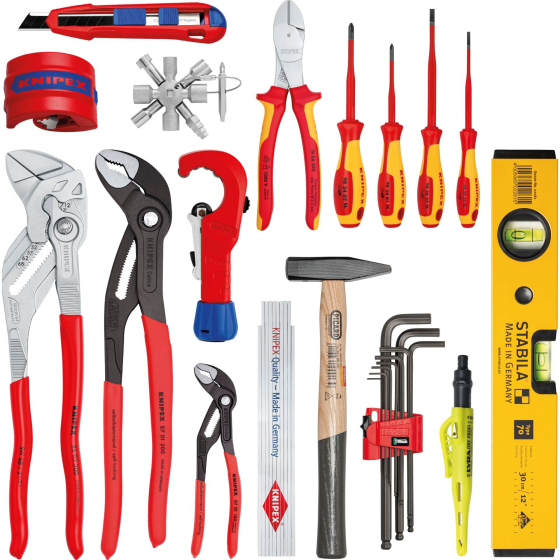 Sac à dos outils KNIPEX Modular X18 Sanitaire – 22 pièces (00 21 50 S)
