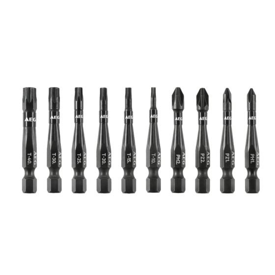 AEG AFSB10-S1 Set d'embouts de vissage 50mm (4932501897)