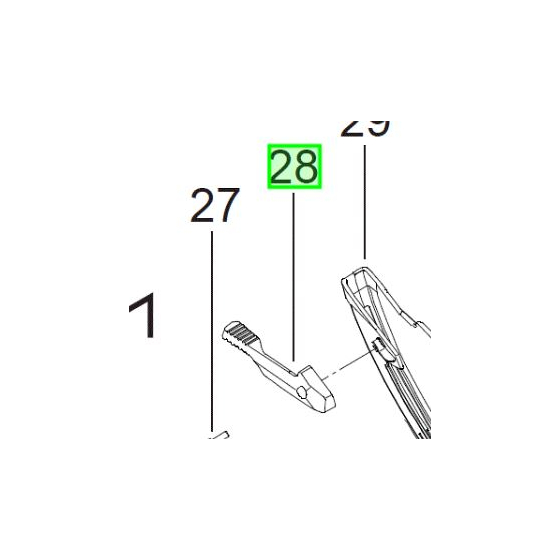 Milwaukee Levier basculant pour scie circulaire CS85SB (4931454214)