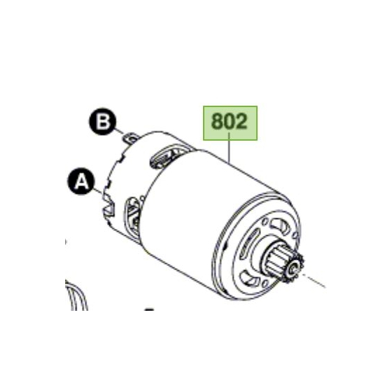 Bosch 160702268M Moteur pour perceuse EasyImpact1200 & EasyDrill 1200