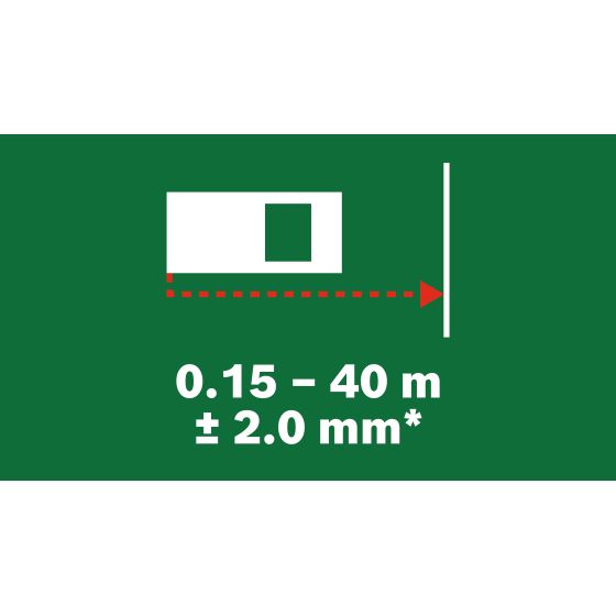Bosch ZAMO Télémètre laser numérique 40m (0603672H00)