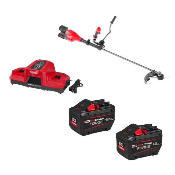Milwaukee Kit 3 outils de jardins sans fil M18 FUEL 8x12Ah pour Paysagiste