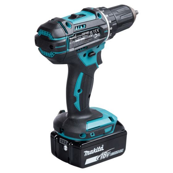 Makita DDF482RFX1 Perceuse, Visseuse 18V LXT Li-Ion 1x3.0Ah avec kit d'accessoires