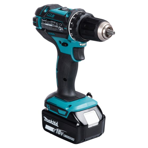 Makita DDF482RFX1 Perceuse, Visseuse 18V LXT Li-Ion 1x3.0Ah avec kit d'accessoires