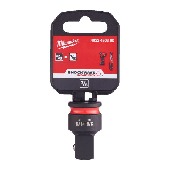 Milwaukee Douille Adaptateur de réduction 3/8" - 1/2" SHOCKWAVE (4932480300)