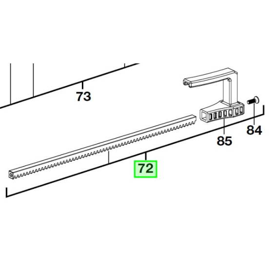 Milwaukee Crémaillère 310ml pour pistolet à silicone 12V M12PCG (4932430099)