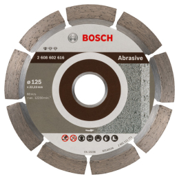 Disque diamant Bosch Standard for Abrasive Ø125 mm pour matériaux abrasifs (2608602616)