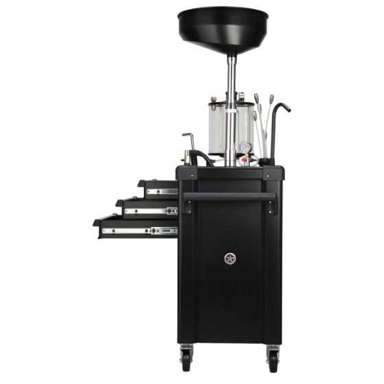 Draper Chariot de récupération d'huile avec système d'aspiration 100L (D30205)