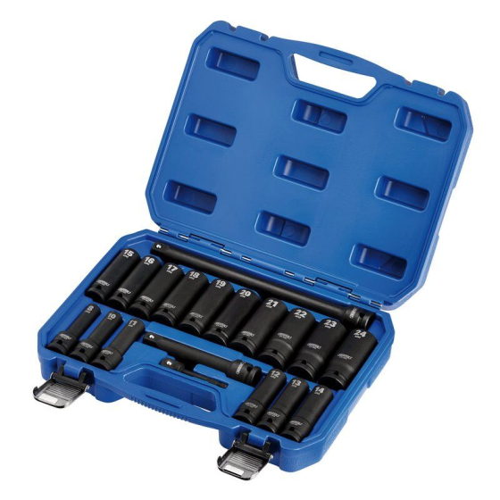 Draper Expert D04577 Jeu de douilles métriques HI-TORQ® 1/2" (15 pièces)