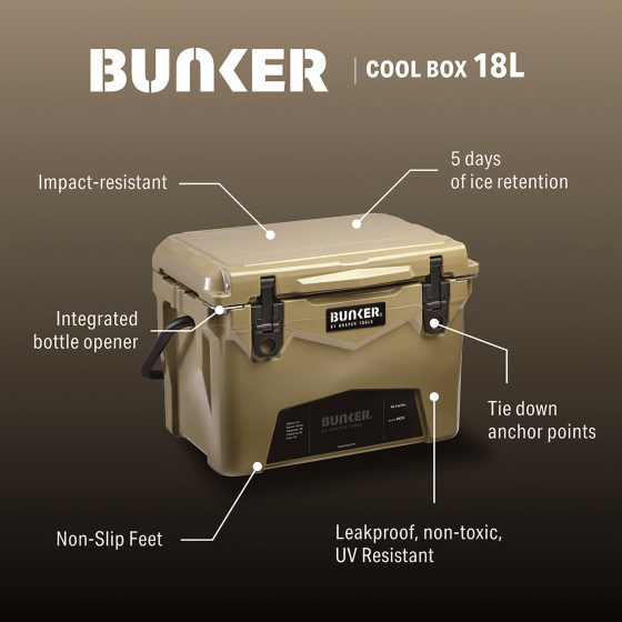Bunker Glacière compact de chantier 18L (08533)