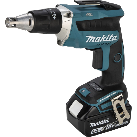 Makita Visseuse automatique à placo DFS452TJX2 18V LXT - 2 batteries 5,0 Ah + chargeur de vis en bande