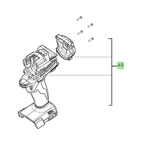 Milwaukee 4933451063 Carter de Perceuse M18FDD-0