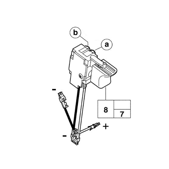 Milwaukee 23660690 Interrupteur PLD12X, PLD14.4X