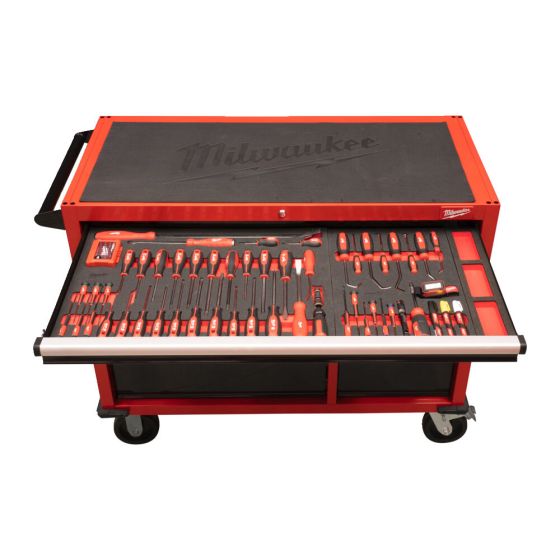 Milwaukee Servante d'atelier équipée 117cm avec 501 Outils (4932502079)