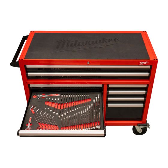 Milwaukee Servante d'atelier équipée 117cm avec 501 Outils (4932502079)
