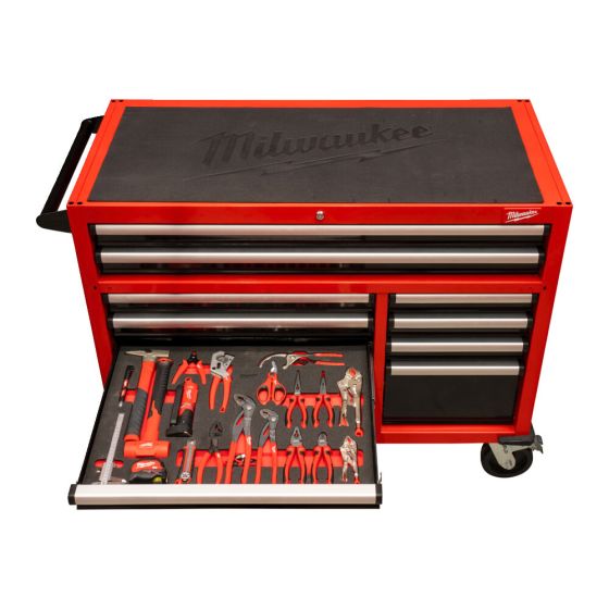 Milwaukee Servante d'atelier équipée 117cm avec 501 Outils (4932502079)