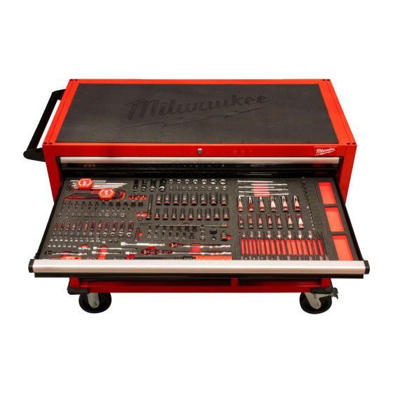 Milwaukee Servante d'atelier équipée 117cm avec 501 Outils (4932502079)