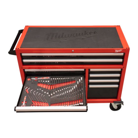 Milwaukee Servante d'atelier équipée 117cm avec 501 Outils (4932502079)