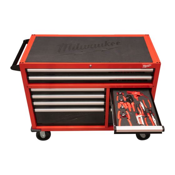 Milwaukee Servante d'atelier équipée 117cm avec 501 Outils (4932502079)