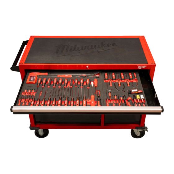 Milwaukee Servante d'atelier équipée 117cm avec 501 Outils (4932502079)