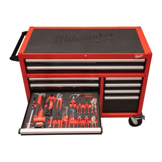 Milwaukee Servante d'atelier équipée 117cm avec 501 Outils (4932502079)