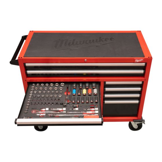 Milwaukee Servante d'atelier équipée 117cm avec 501 Outils (4932502079)