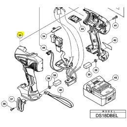 Hikoki Carcasse complète pour perceuse 18V DS18DBEL (335958)