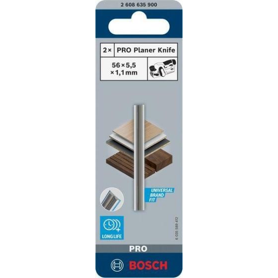 Bosch 2608635900 Lot de 2 fers 56mm Rabot GHO12V-20