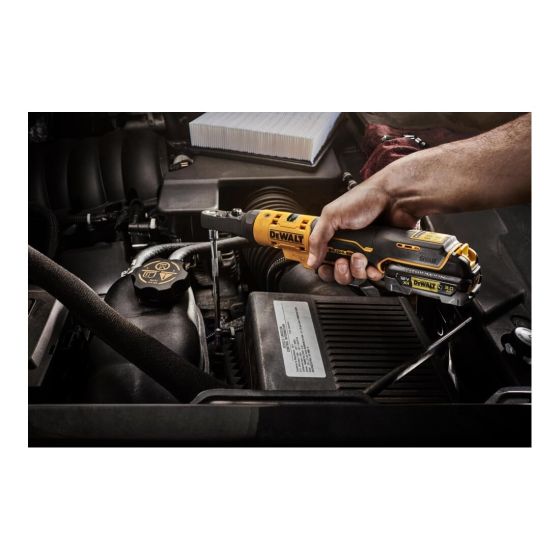 DeWalt DCF500L2G-QW XR 12V Clé à cliquet d'angle 1/4" 2x3.0Ah