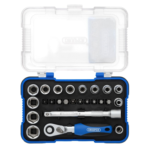 Draper D16354 Coffret de douilles 1/4" 25pcs