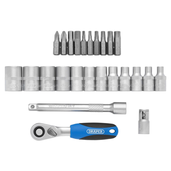 Draper D16354 Coffret de douilles 1/4" 25pcs