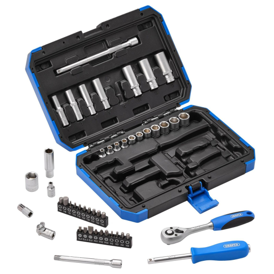 Draper D16355 Coffret de douilles 1/4" 47pcs
