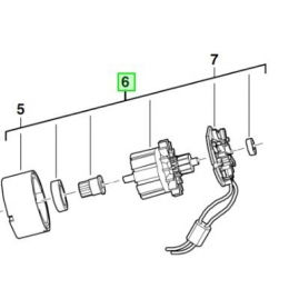 Milwaukee 4931443805 Moteur 18V Complet Perceuse C18DD-0