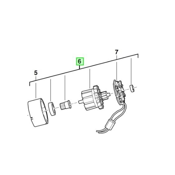 Milwaukee 4931443805 Moteur 18V Complet Perceuse C18DD-0