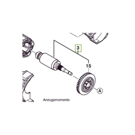 Bosch Stator pour meuleuse GWS 18V-8 (1619PS1907)